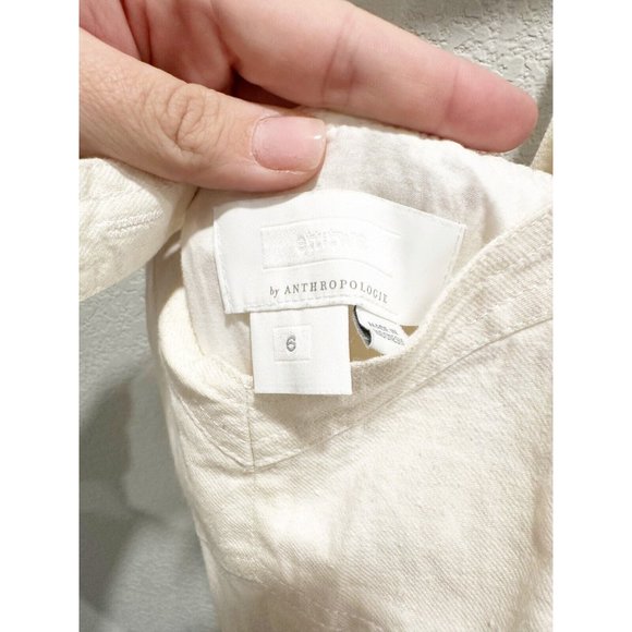 Anthropologie Ett:twa Womens Alice Eyelet Jumpsuit Embroidered White Size 6 - Picture 8 of 14